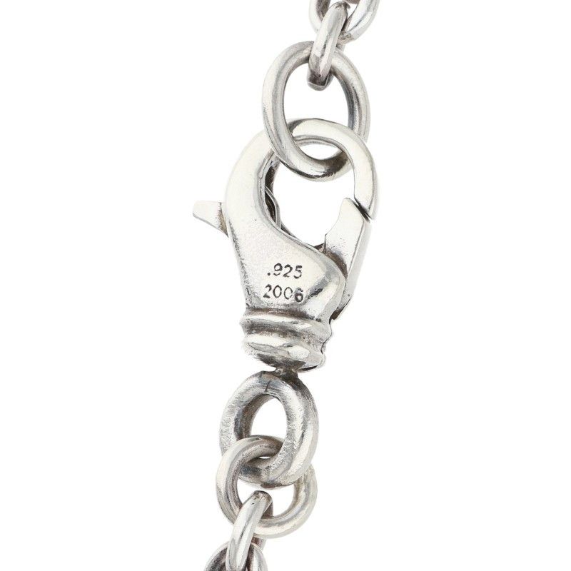 Chrome Hearts Tiny CH Cross Chain Silver Bracelet — view 3
