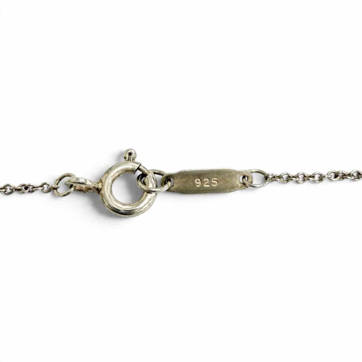 Tiffany & Co 925 Fresh Water Pearl Open Heart Necklace Silver — view 8
