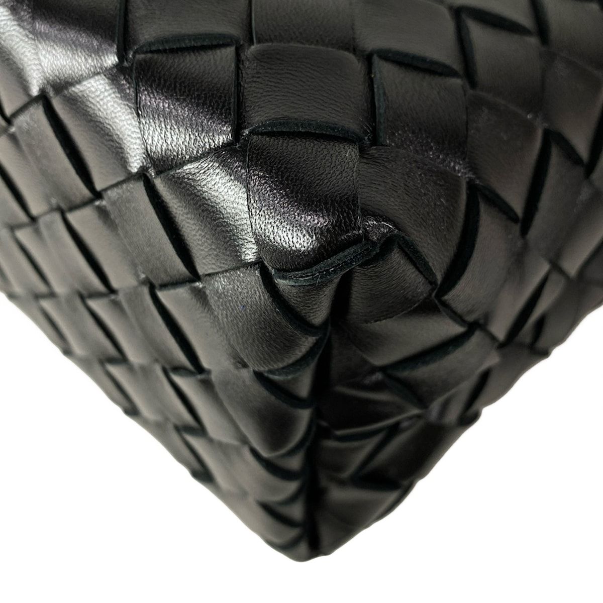 Bottega Veneta Shoulder Bag Small Andiamo Black 2-Way Leather — view 8