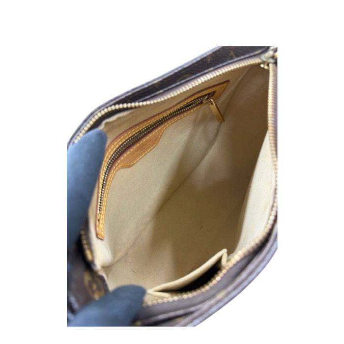 Louis Vuitton Monogram Brown Gold Leather Shoulder Bag — view 8