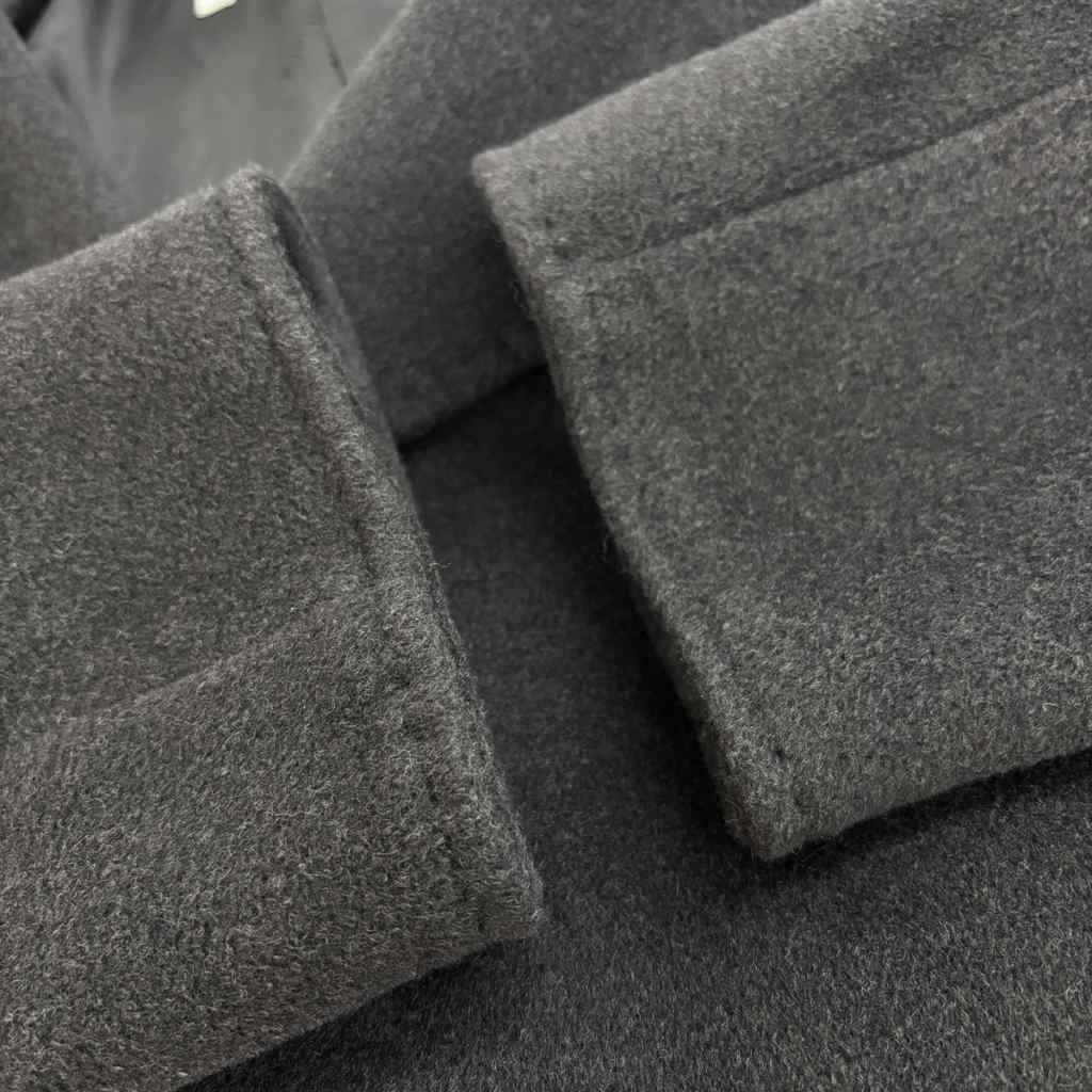 Max Mara Gioia Trench Coat Double Breasted Cashmere Blend Wool Belt — view 6