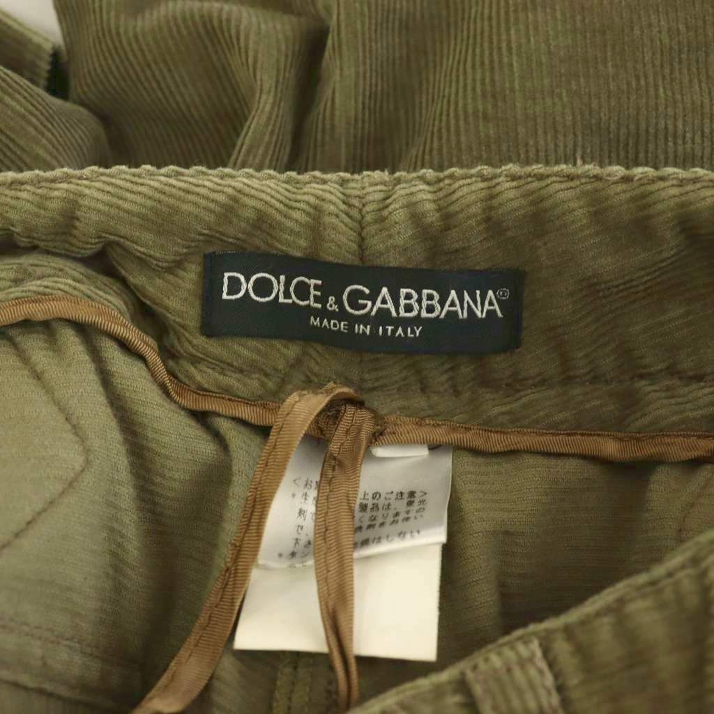 Dolce & Gabbana Pants Corduroy Straight Khaki 40 — view 5