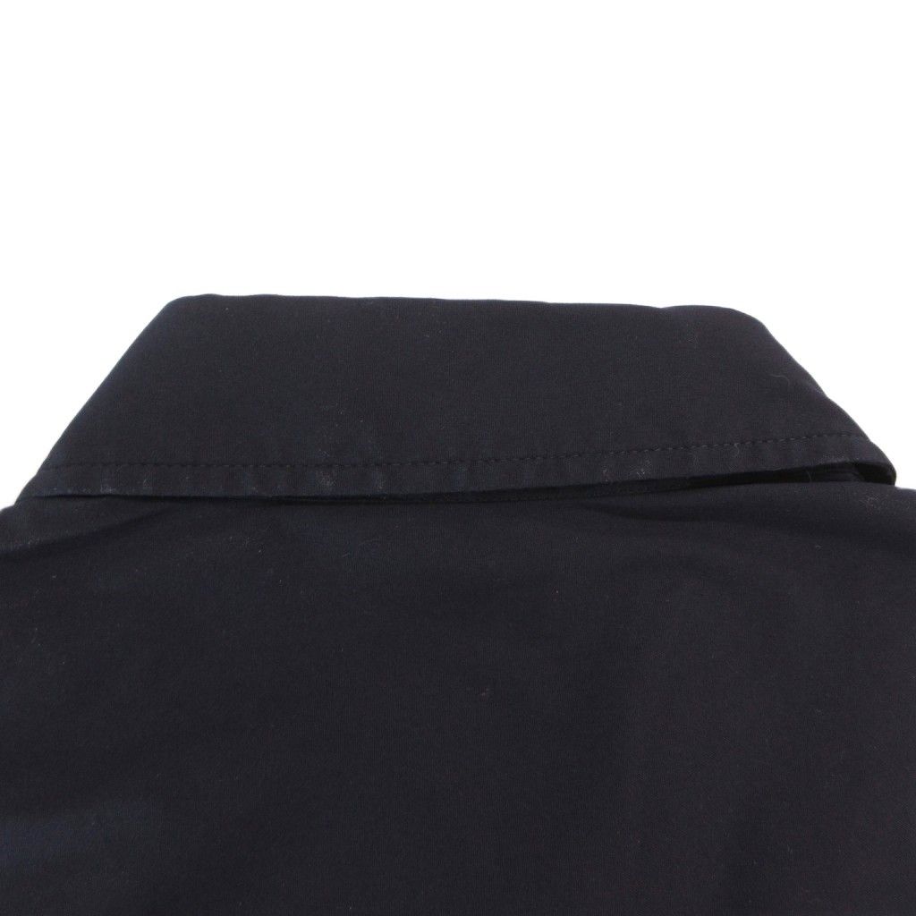 Prada Sleeveless Shirt Regular Color Tight Silhouette Cotton Navy 40 — view 6