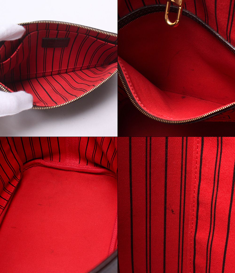 Louis Vuitton Tote Shoulder Bag Neverfull MM Damier Ebene — view 8