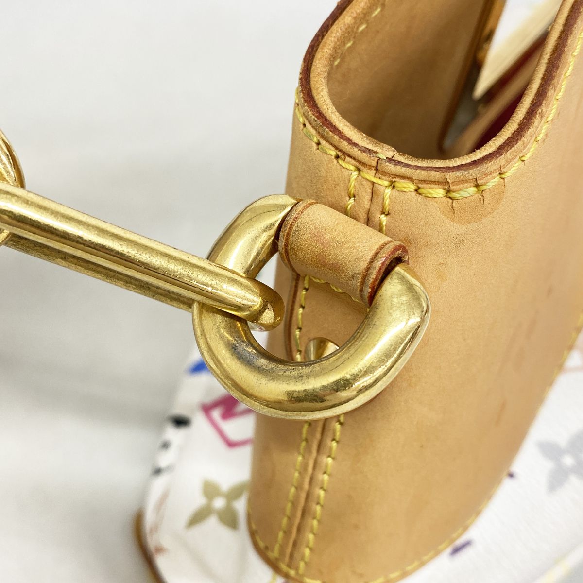 Louis Vuitton Handbag Monogram Multicolor Judy PM Blanc 2-Way Bag — view 8