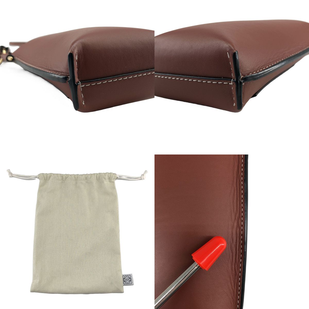 Loewe Gate Pocket Shoulder Bag Brown — view 8