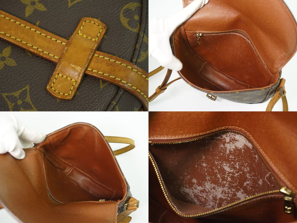 Louis Vuitton LV Chantilly MM Monogram Shoulder Bag Pochette Brown — view 8