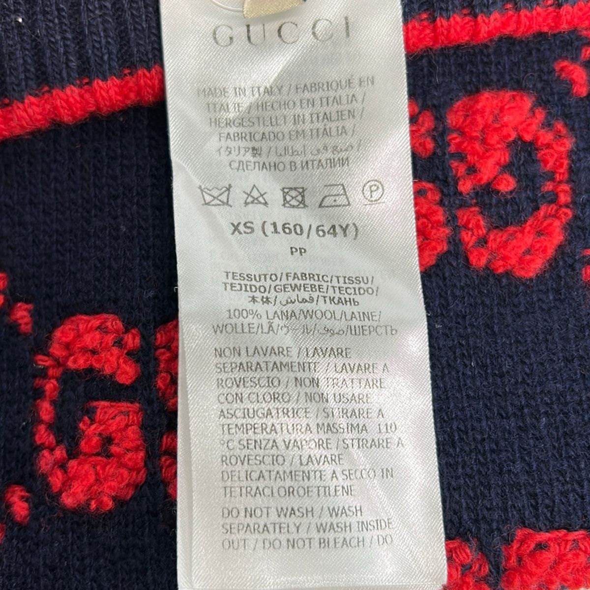 Gucci Skirt Dark Navy Red Elastic Waist XS — view 4