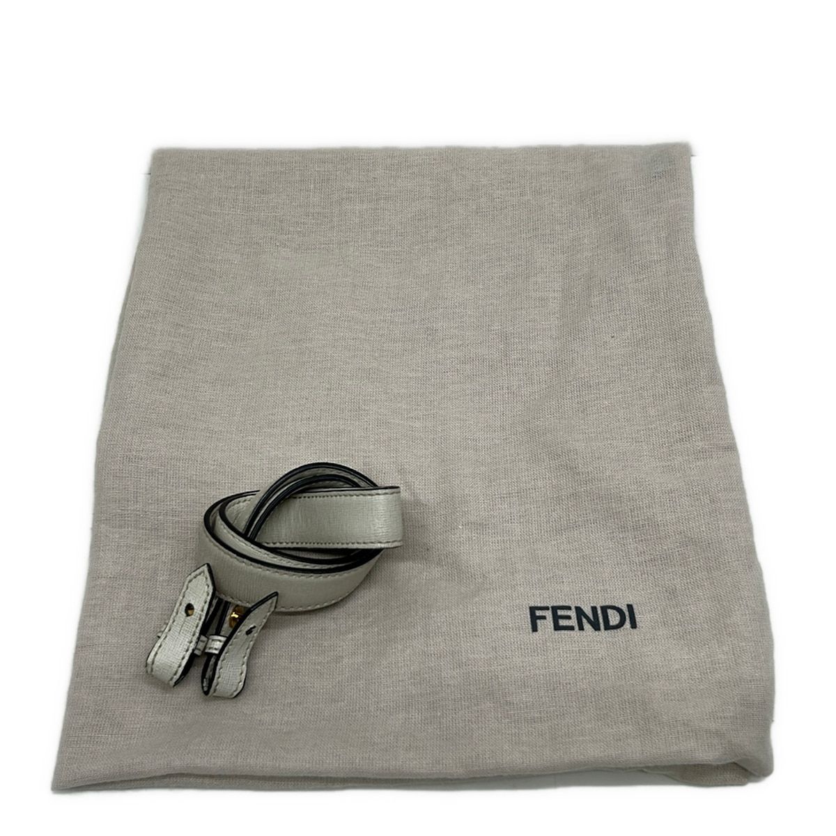 Fendi Tote Bag Toujours Ivory Leather — view 8