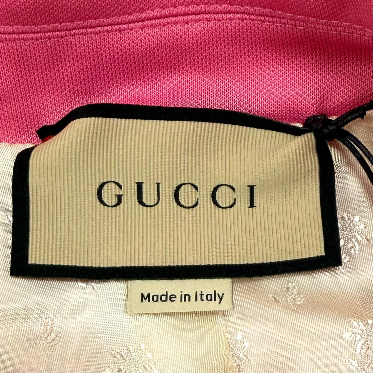 Gucci Cotton Mixed with Belt Rabbit Embroidery Bicolor Picket Jacket Multi XS — view 8