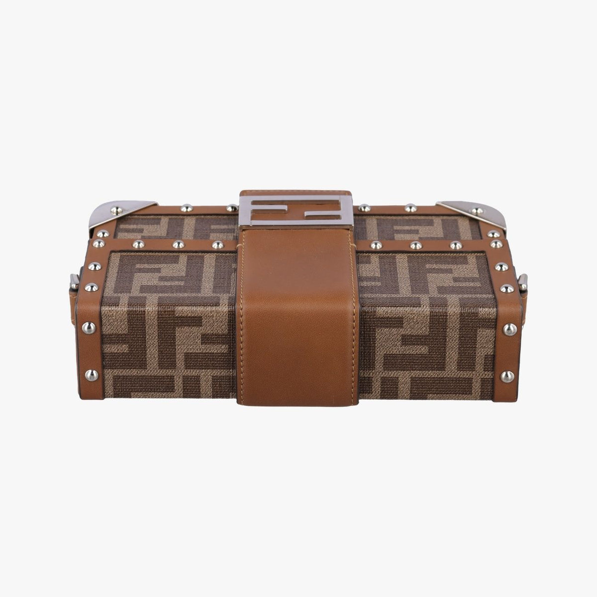 Fendi Zucca Trunk Brown Leather — view 8
