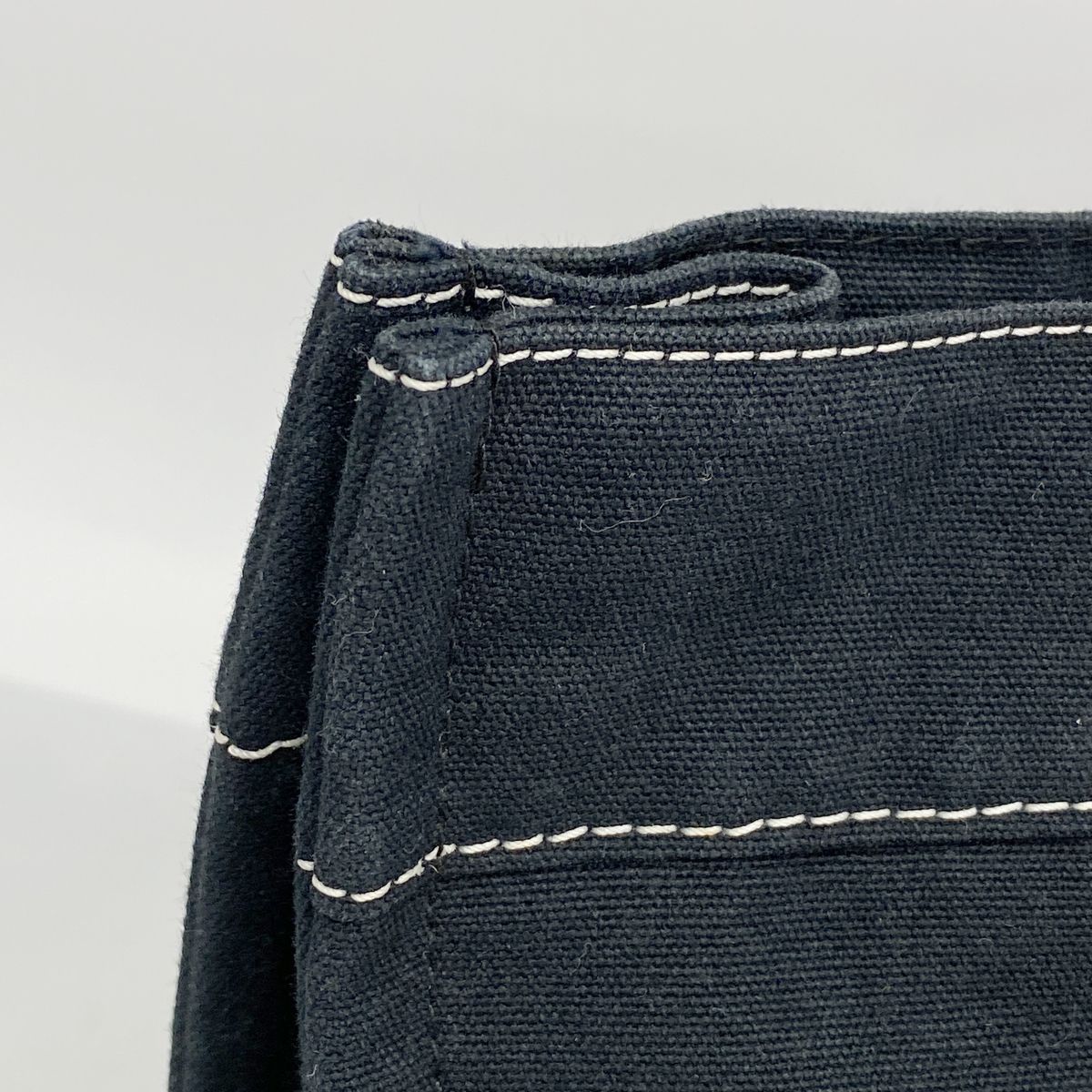 Hermes Tote Bag Fourre Tout MM Canvas Black Silver — view 8