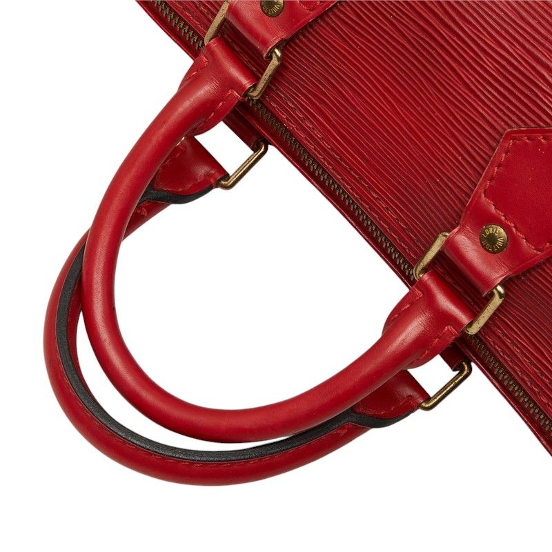 Louis Vuitton Epi Speedy 25 Mini Boston Bag Castilian Red Leather — view 8