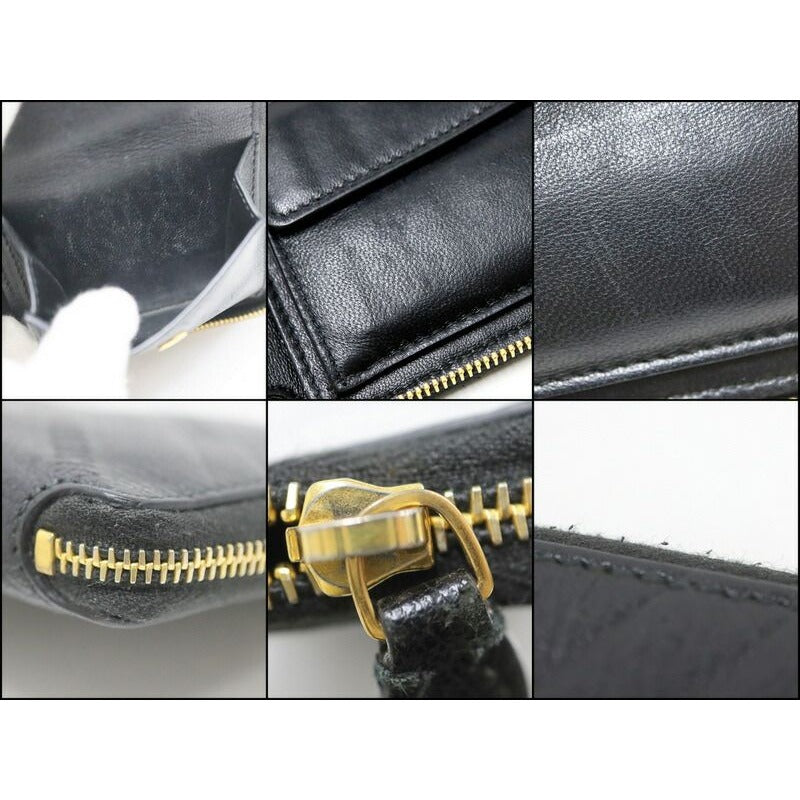 Balenciaga Wallet Leather Black Gold — view 5