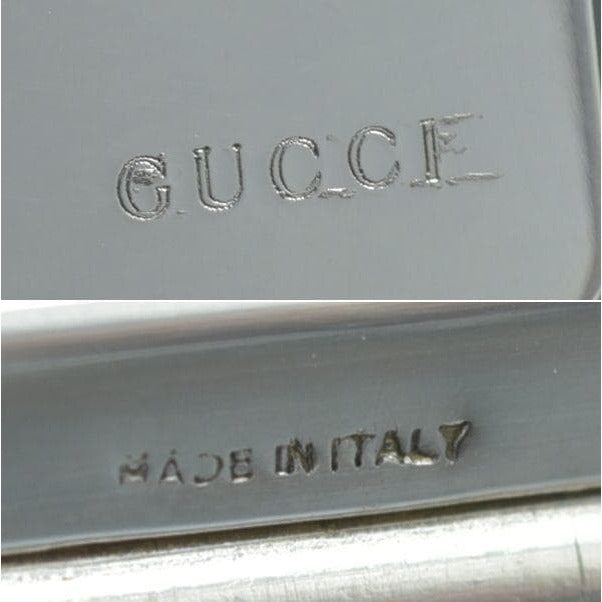 Gucci Vintage Business Card Case Silver With Box — view 10