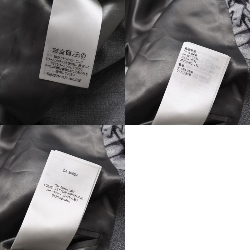 2022awLouis Vuitton LV Graffiti Summary Jacket Tailored Jacket Size 54