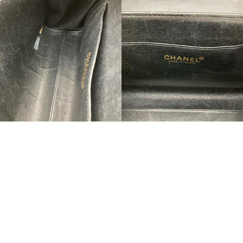 Chanel Chocobar Shoulder Bag Lambskin Black Gold Hardware