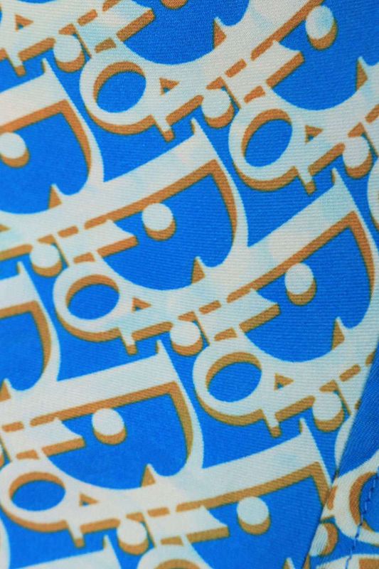 Dior 23SS 193c545a4751 Oblique All Over Silk Short Sleeve Shirt Men's 41