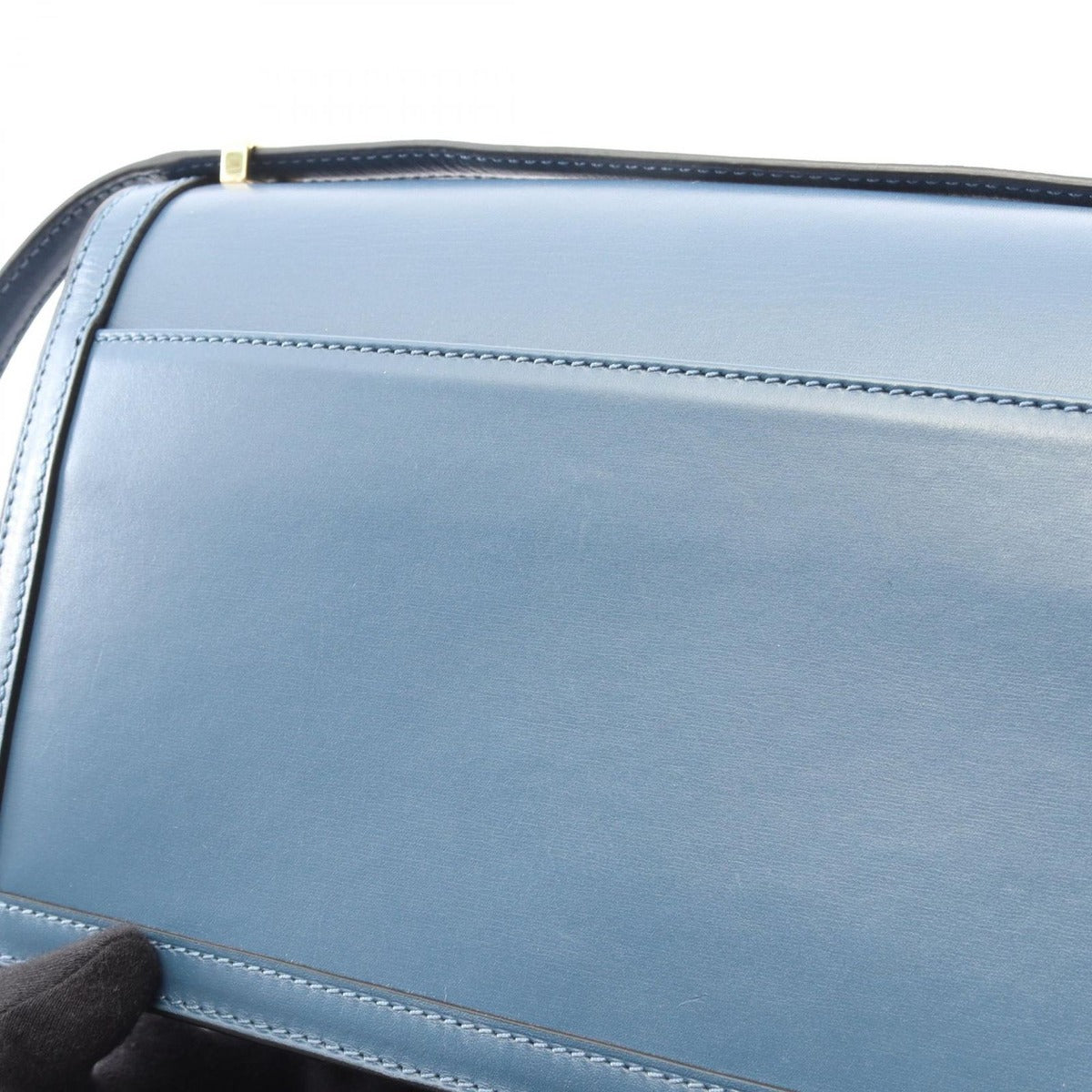 Loewe Shoulder Bag Barcelona Blue Leather — view 10