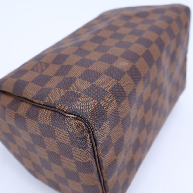Louis Vuitton Damier Speedy 30 Hand Bag Ebène N41531 Brown Gold Hardware Speedy