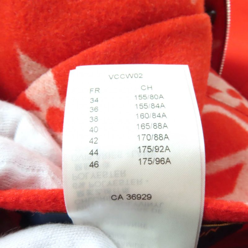 Louis Vuitton 22SS Wool Silk Blend Reversible Giant Monogram LV Logo Leather