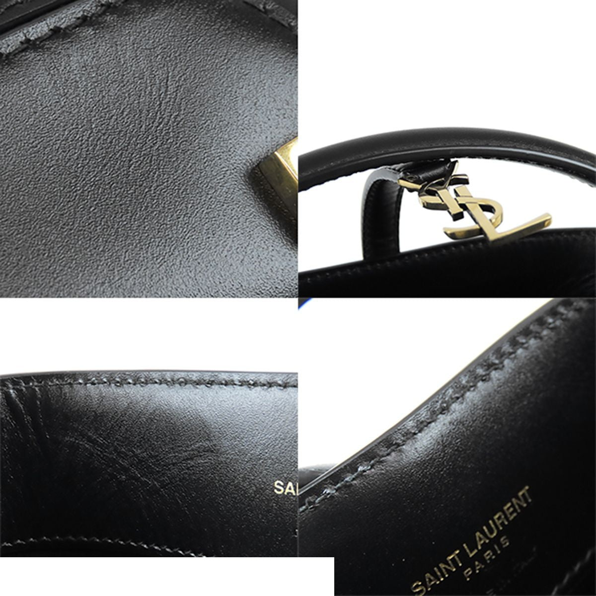 Saint Laurent le 37 Black Leather Mini 2-Way Shoulder Bag — view 8