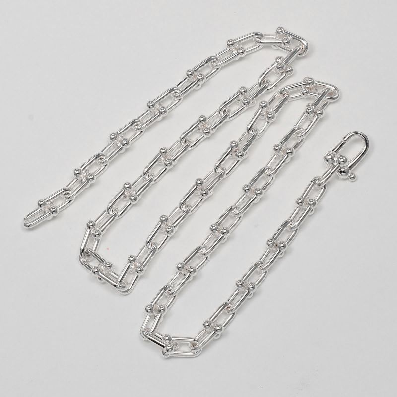 Tiffany & Co Hardware Small Link Silver 925 _ 44g Necklace