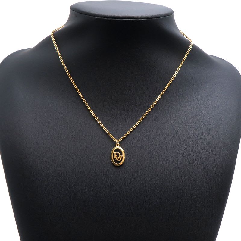 Christian Dior Logo Necklace