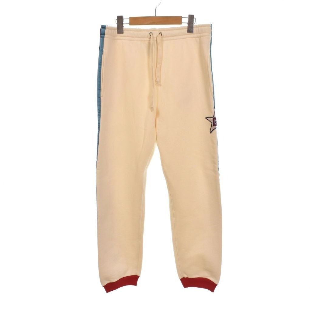 Gucci GG Side Star Sweatpants S Ivory