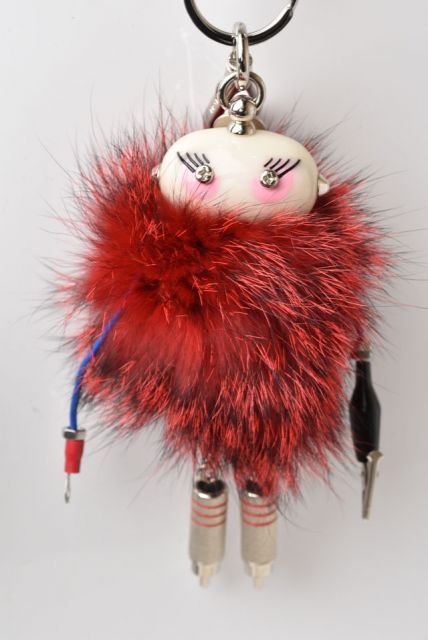 Prada Key Ring Key Holder Prada Key Trick Nancy Robot Trick Robot Red Multi