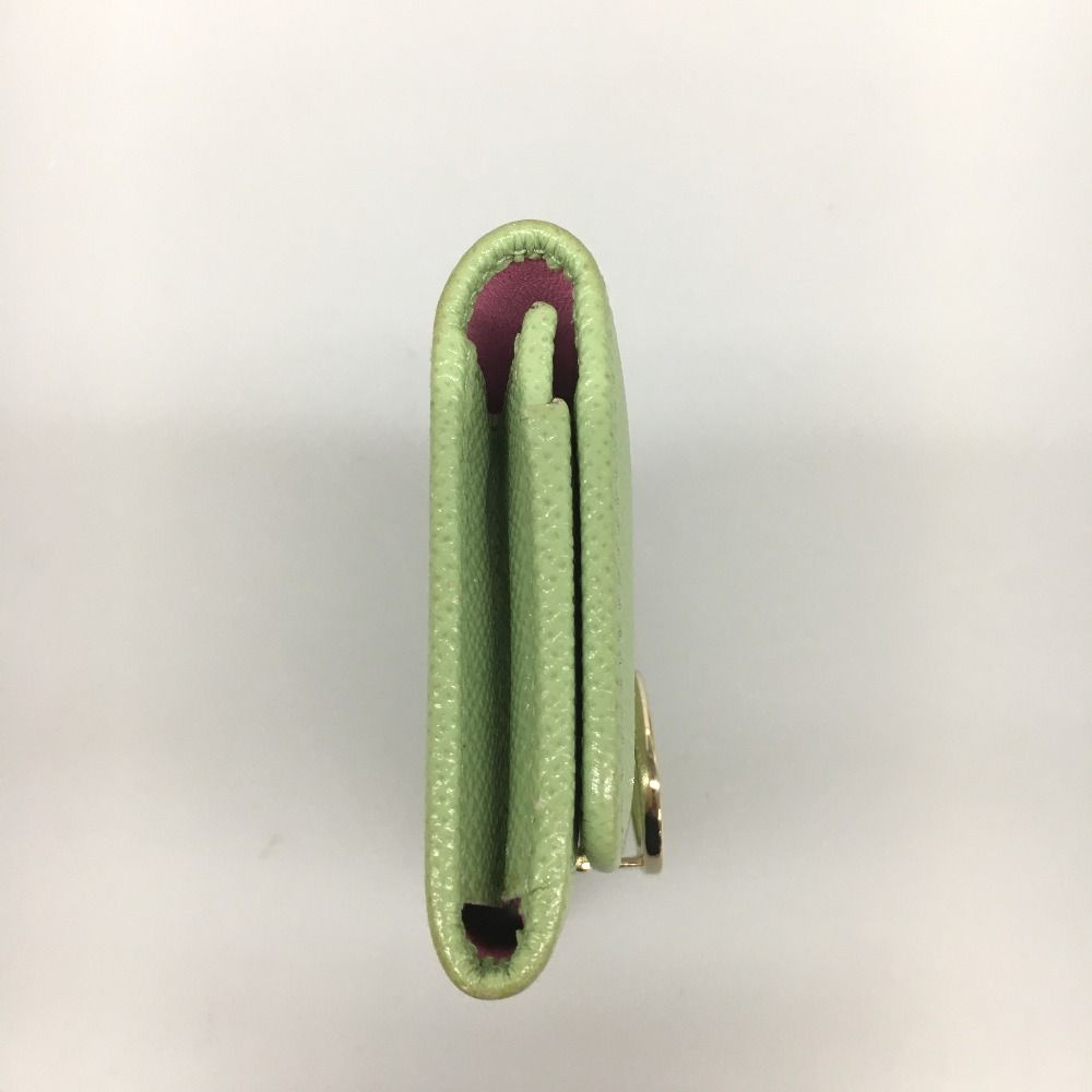 Bvlgari Bvlgari Card Case Green X Pink