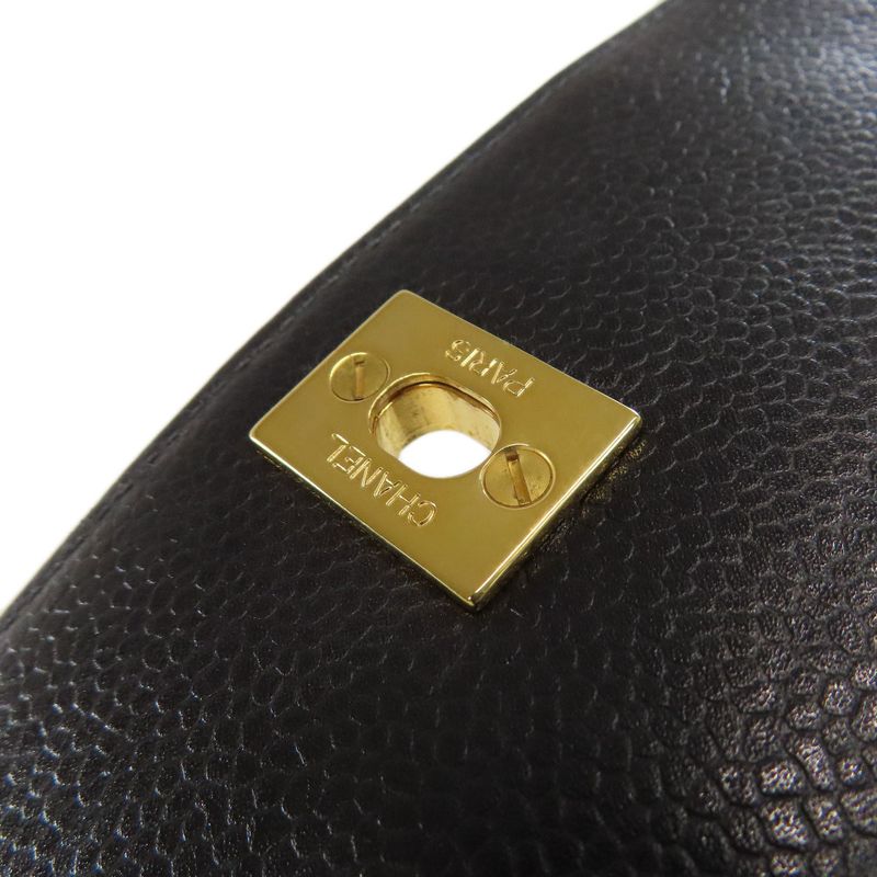 Chanel Matelasse Coco Mark Gold Hardware Shoulder Bag Grained Calfskin Women