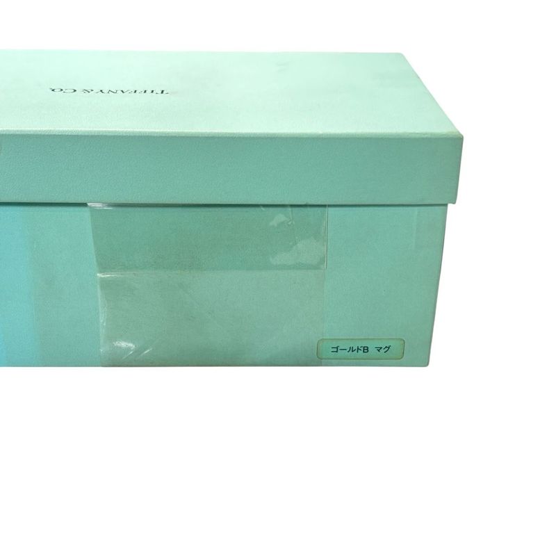 3053 Unused in Storage Tiffany & Co Tiffany & Co Gold Band Mugs Pair Set White