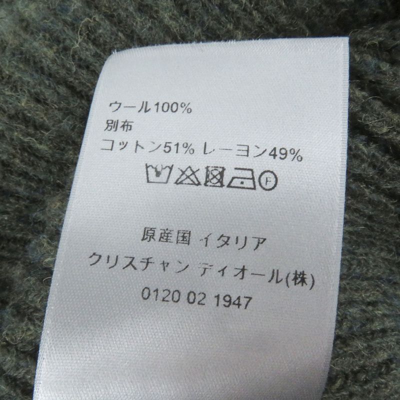 DIOR Homme 23SS 383m640at547 100% Wool Couture Casentino Elbow Patch Turtleneck