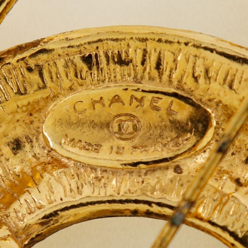 Chanel Coco Mark Matelasse Gold Plated Ladies 32.4g Brooch