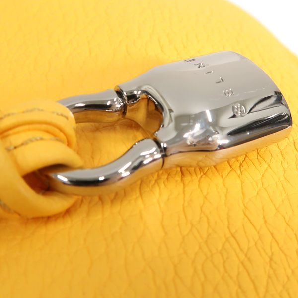 Celine Shoulder Bag 162863 Leather 1028 Yellow Cadena Celine