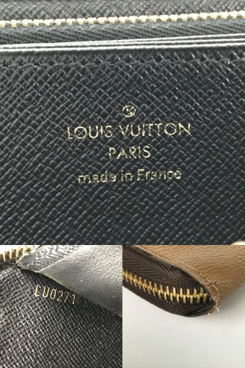 Louis Vuitton Monogram Giant Reverse Zippy Wallet M69353 Brown