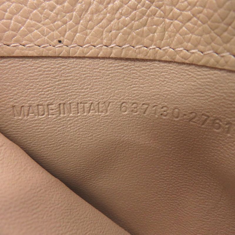 Balenciaga 637130 Leather Beige Card Case 1017 Balenciaga