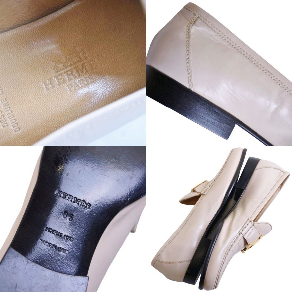 Hermes Loafer Moccasins H Logo Constance Shoes — view 9