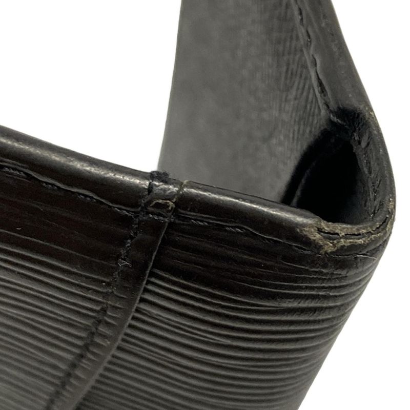 Louis Vuitton Epi Card Case With Organizer De Poche M63582 Noir Black Leather