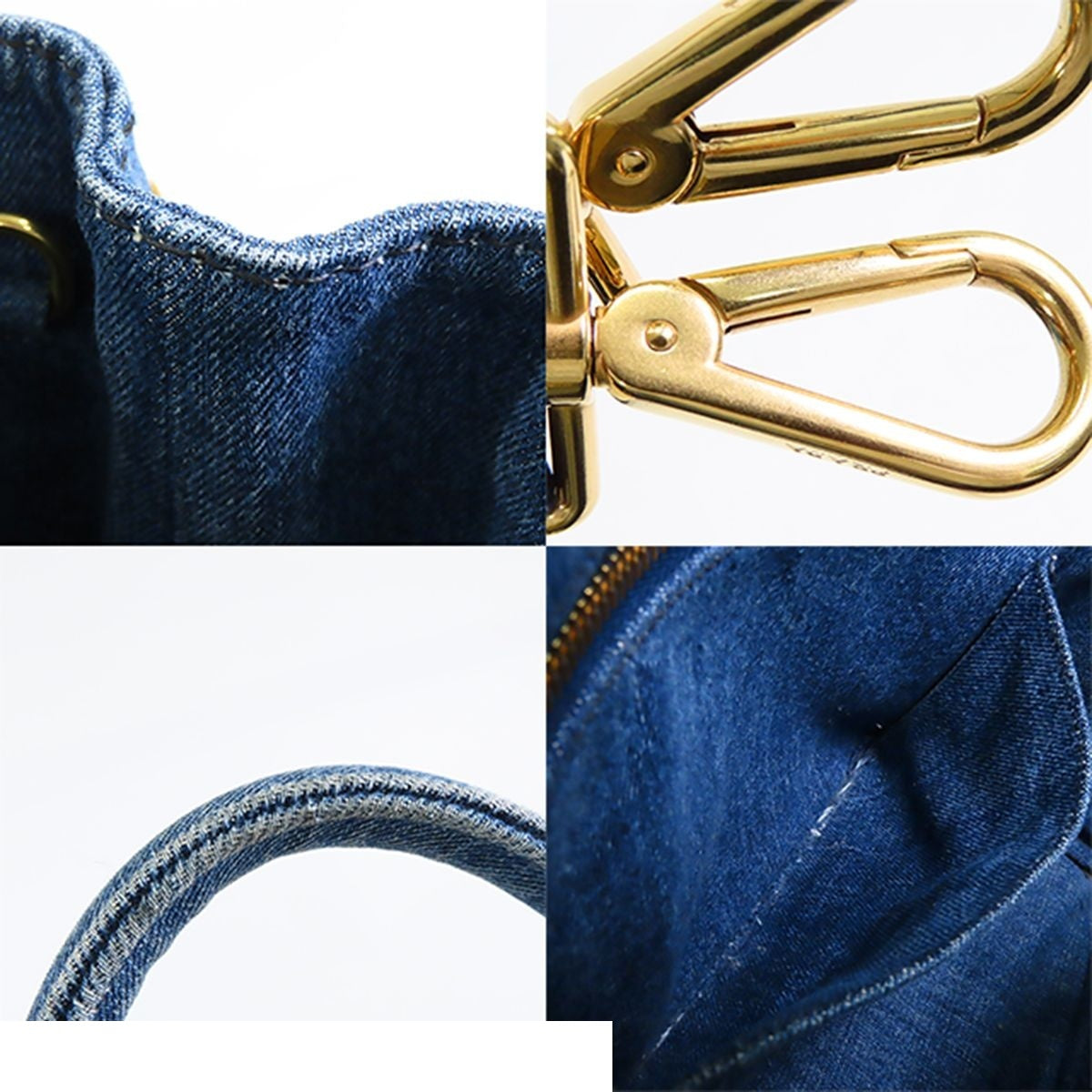 Prada Canapa Blue Denim 2-Way Shoulder Bag — view 8