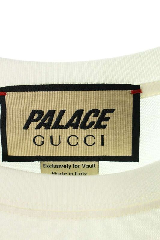 Gucci X Palace 548334 Xje1c Double Name Logo Print T-shirt Men's M