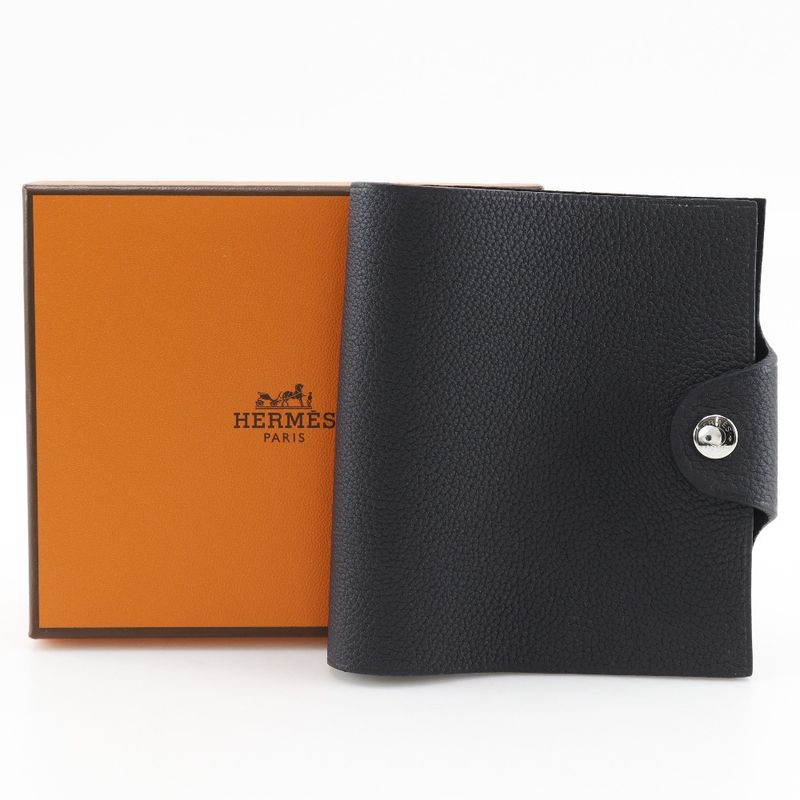 Hermes Ulysse Nouvelles Mini Notebook Cabas - Togo Black B Unisex Notebook Cabas