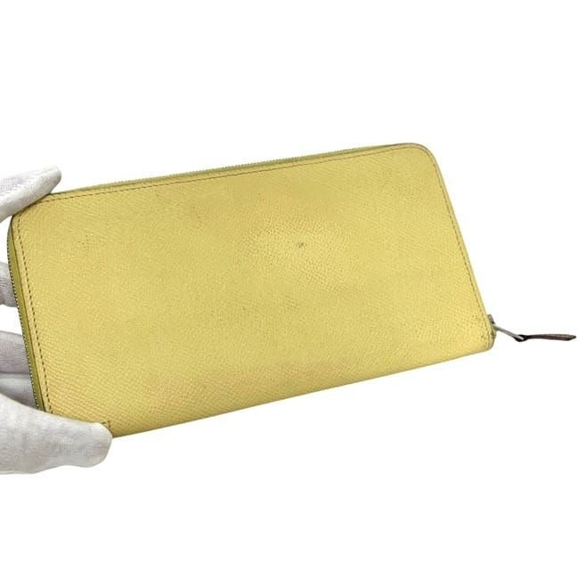 Hermes Zip Around Wallet Azap Silk in Yellow — view 9