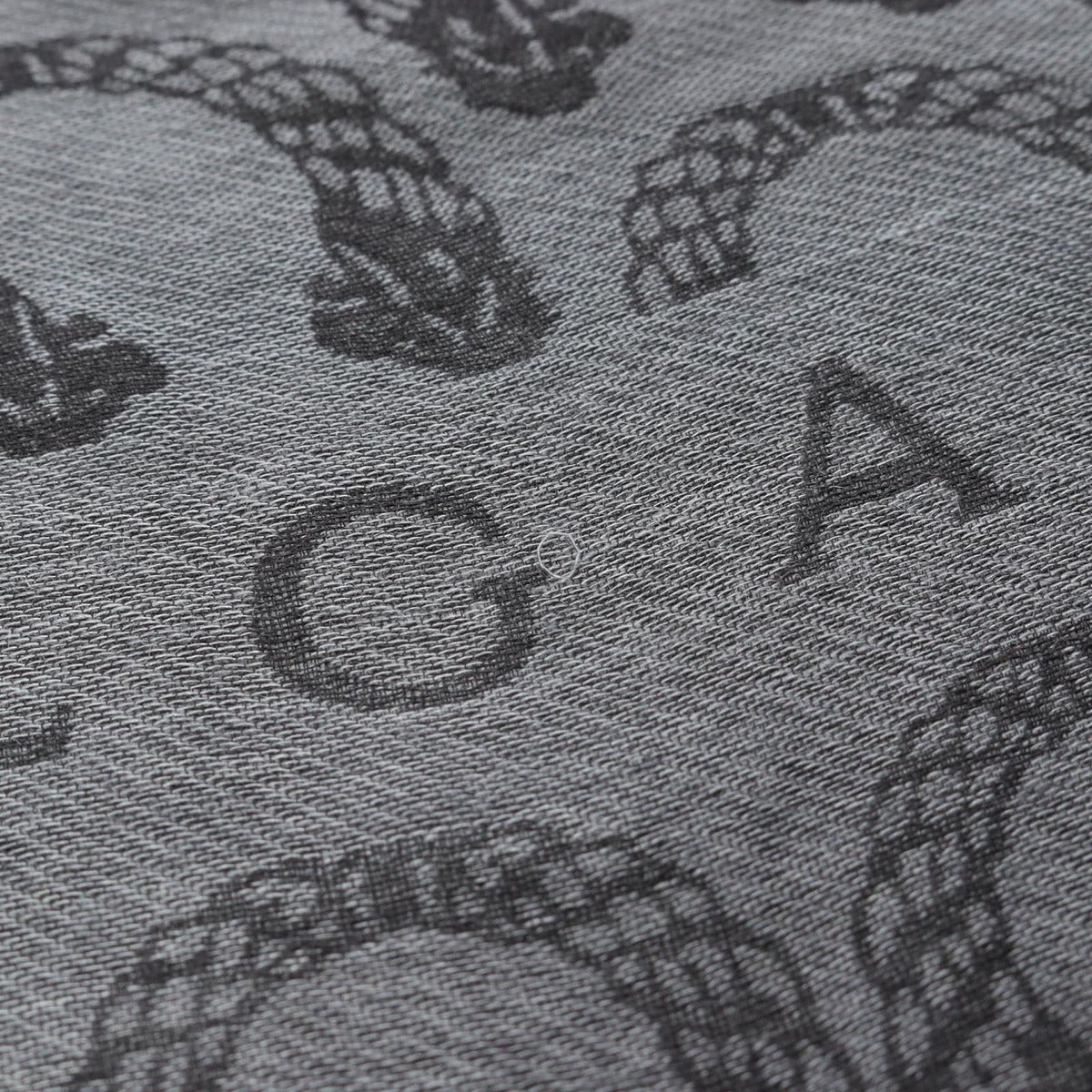 Bvlgari Shawl All Over Pattern Silk Muffler A Scarf — view 4