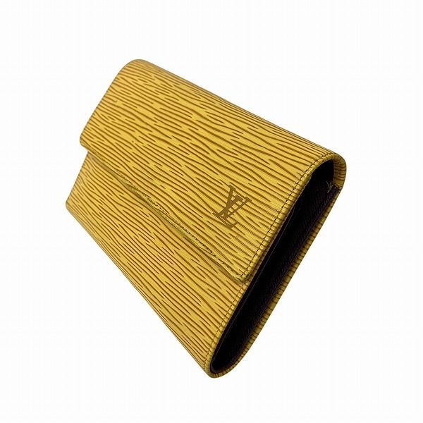 Louis Vuitton Epi Porte Trésor International M6228h Trifold Wallet With Card