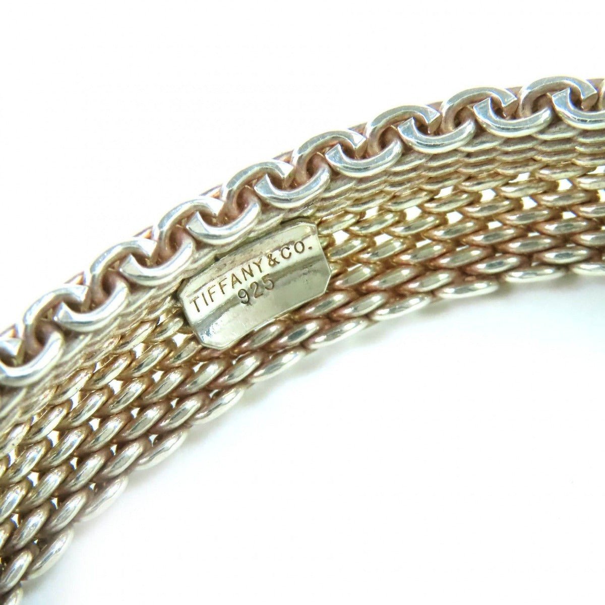Tiffany & Co. Somerset Mesh Bangle 925 Bracelet Silver — view 4
