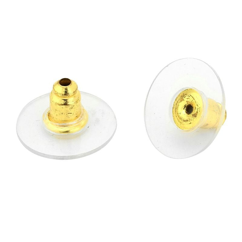 Chanel Stud Earrings Gold Silver — view 8
