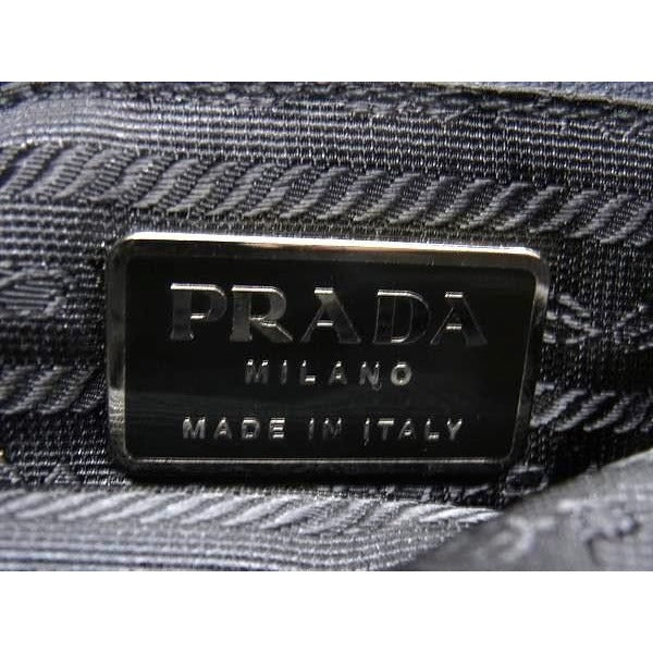 Prada Shoulder Bag Green Black Tessuto — view 6