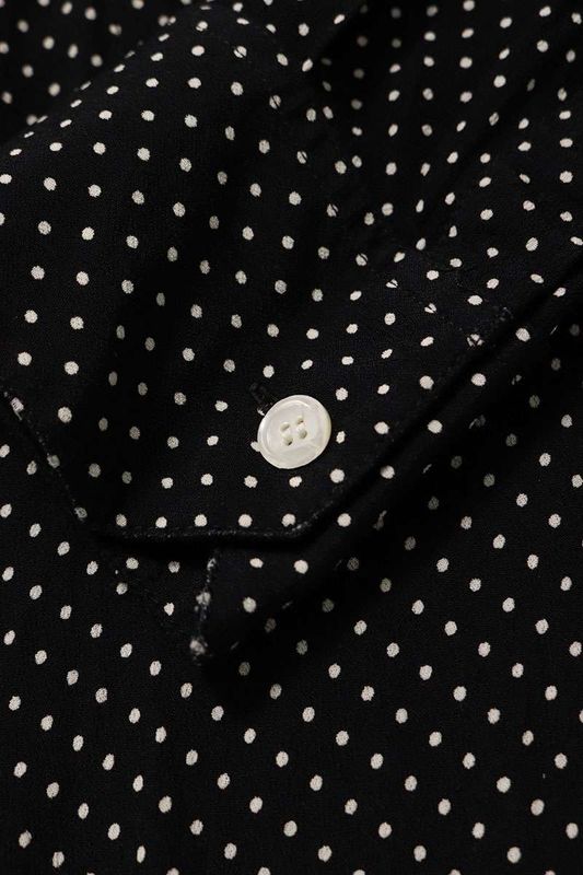Celine 20zy3169d Viscose Dot Long Sleeve Shirt Men 38